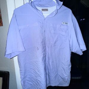 Columbia Womens Short Sleeve Shirt - Light Purple